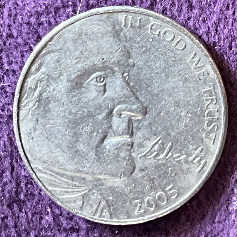 Nickel Jefferson D 2005 8  coin collectible - Main Image 3