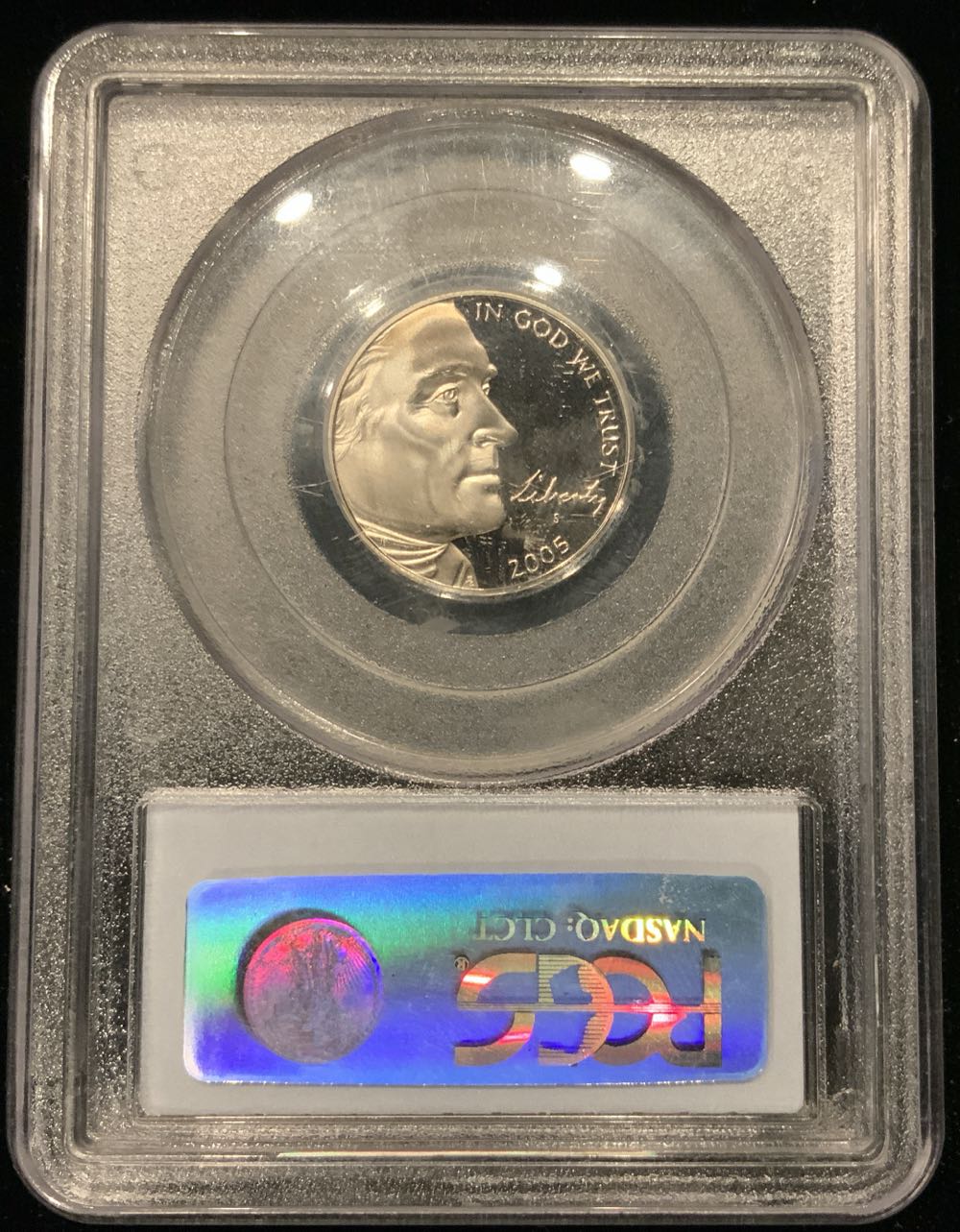 2005 P Jefferson Ocean View Extra Tree Satin Finish ANACS MS68  coin collectible - Main Image 2