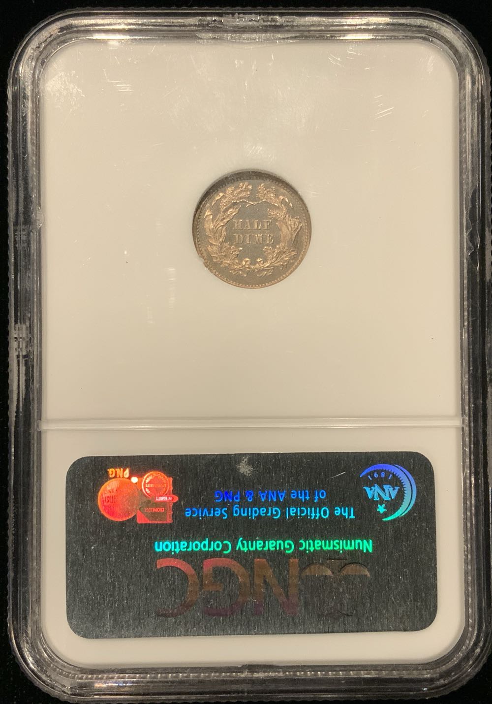 1860 Seated Liberty Half Dime NGC PF63  coin collectible - Main Image 2