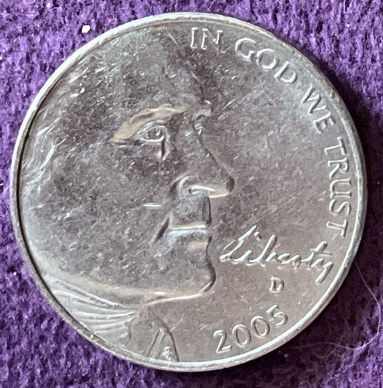 Nickel Jefferson D 2005 7  coin collectible - Main Image 3