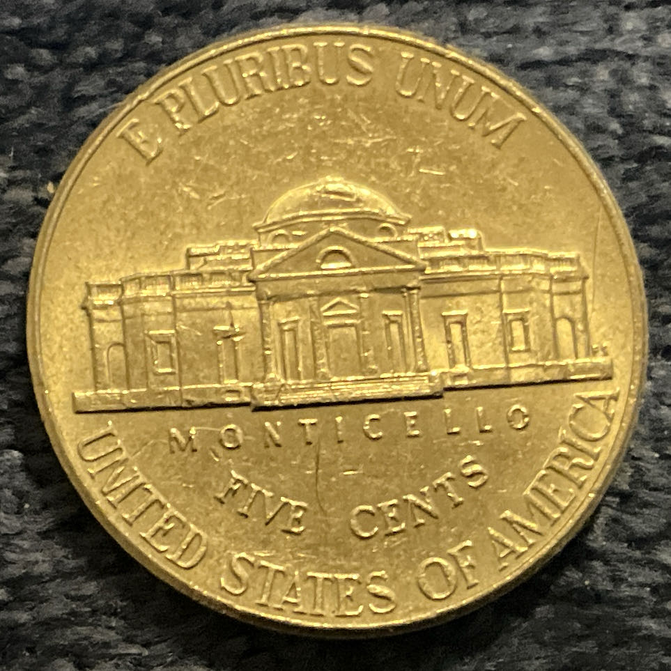 Nickel Jefferson D 2007 1  coin collectible - Main Image 2