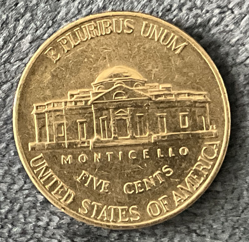 Nickel Jefferson D 2007 3  coin collectible - Main Image 2