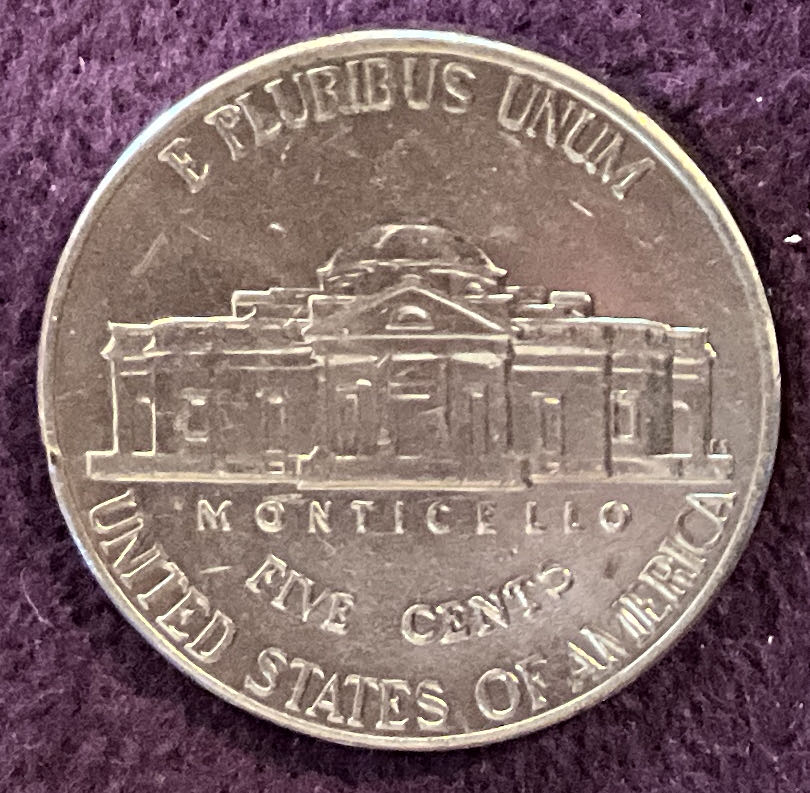 Nickel Jefferson D 2007 3  coin collectible - Main Image 4