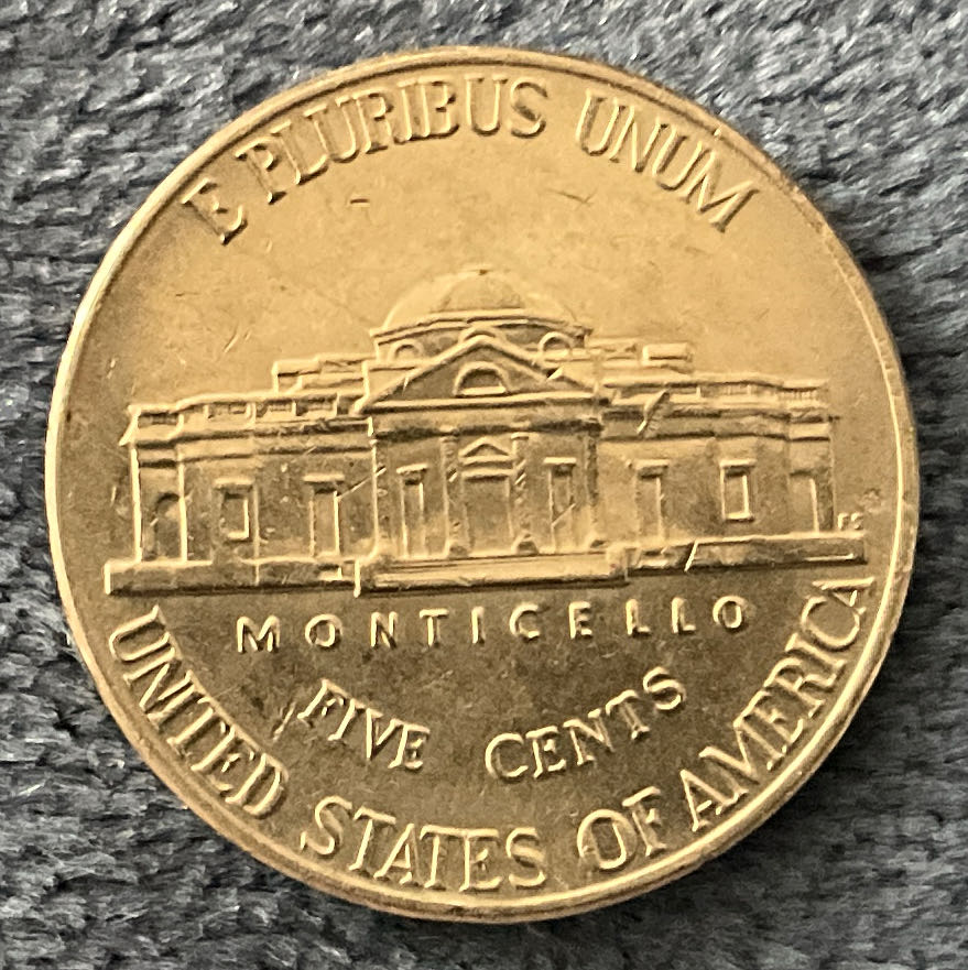 Nickel Jefferson D 2007 4  coin collectible - Main Image 2