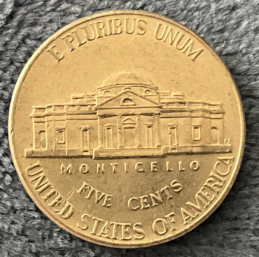 Nickel Jefferson D 2008 1  coin collectible - Main Image 2