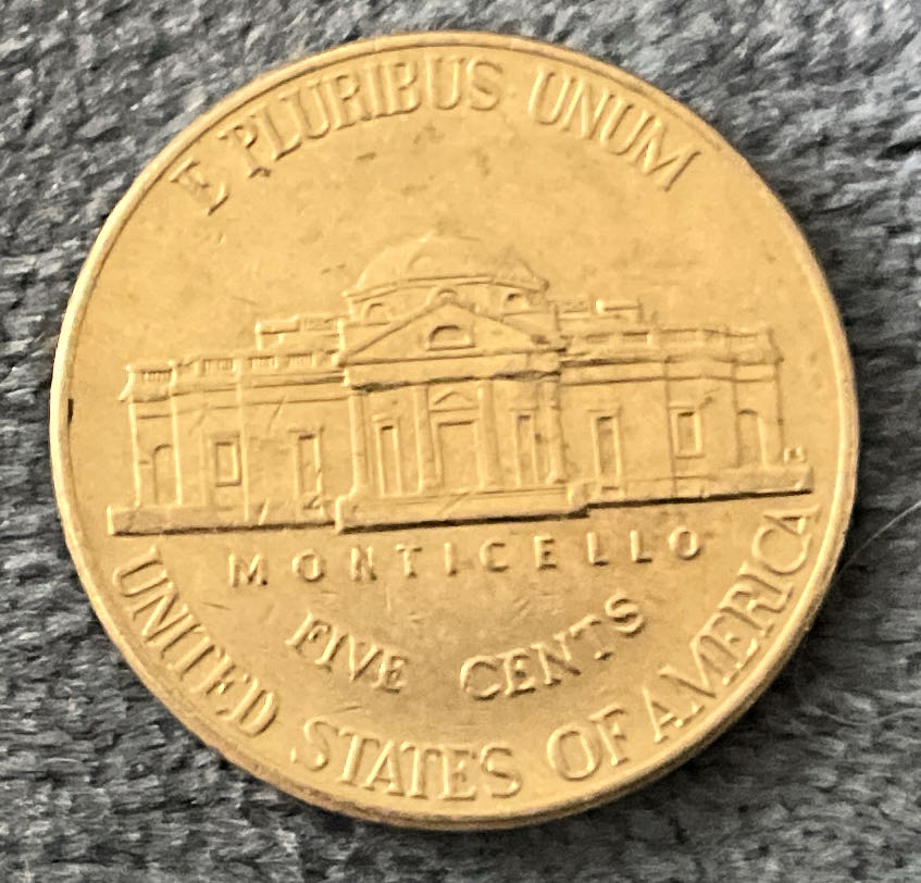 Nickel Jefferson D 2008 5  coin collectible - Main Image 2