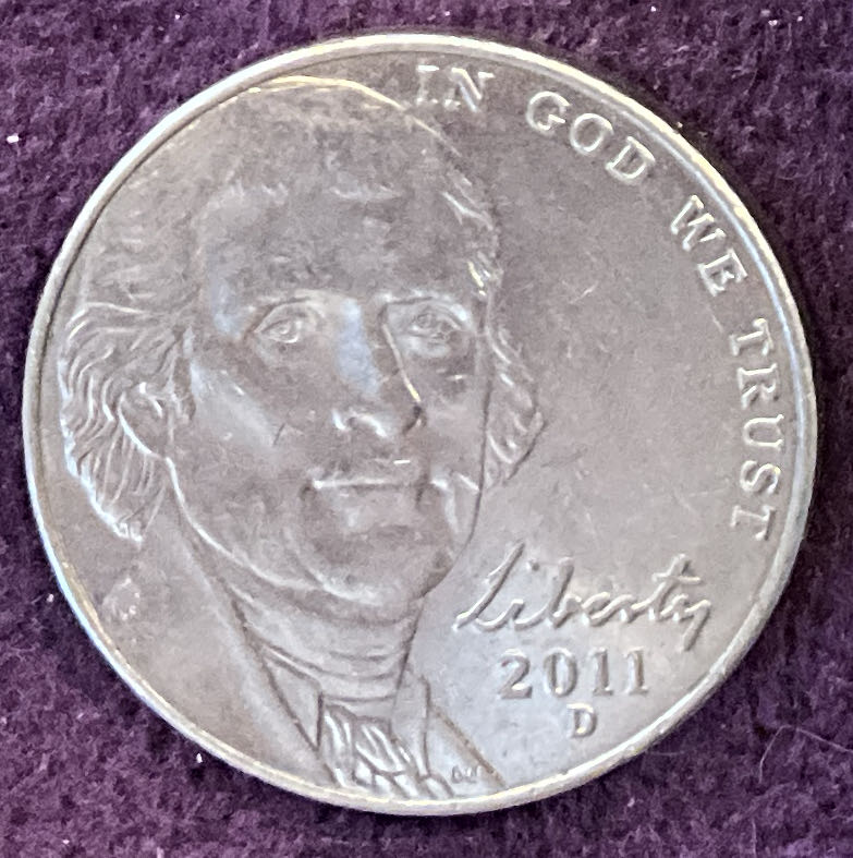 Nickel Jefferson D 2011 2  coin collectible - Main Image 3