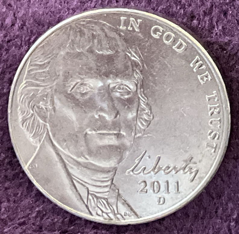 Nickel Jefferson D 2011 6  coin collectible - Main Image 3