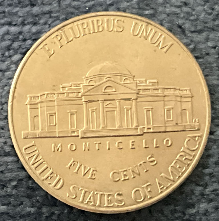 Nickel Jefferson D 2012 1  coin collectible - Main Image 2