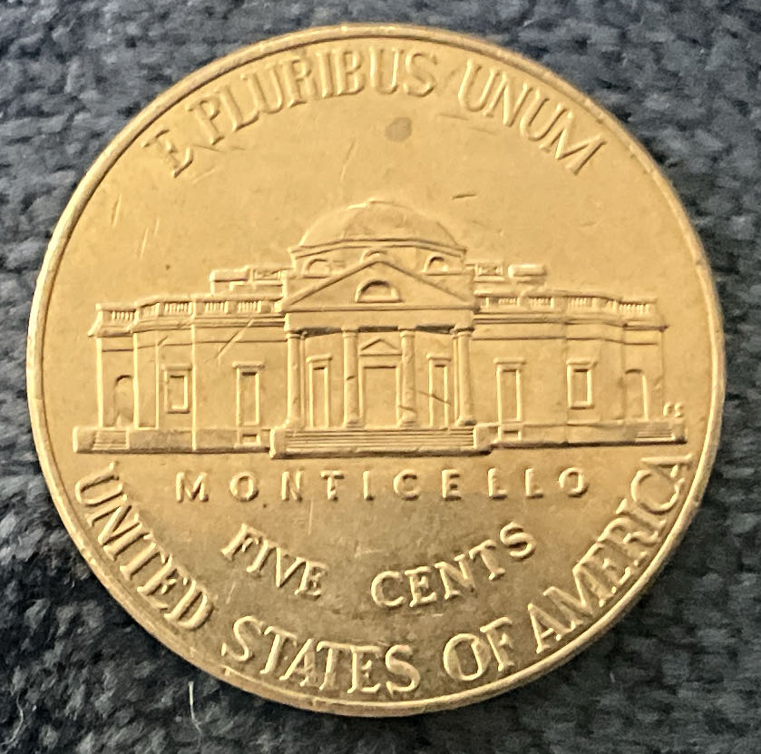 Nickel Jefferson D 2012 3  coin collectible - Main Image 2