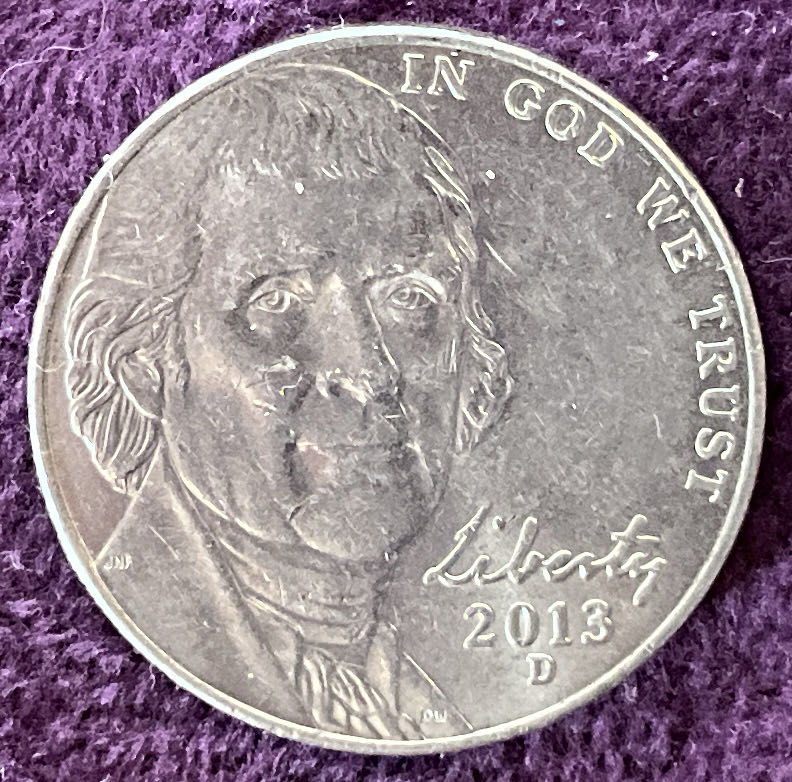 Nickel Jefferson D 2013 2  coin collectible - Main Image 3