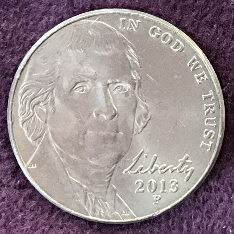 Nickel Jefferson P 2013 1  coin collectible - Main Image 3