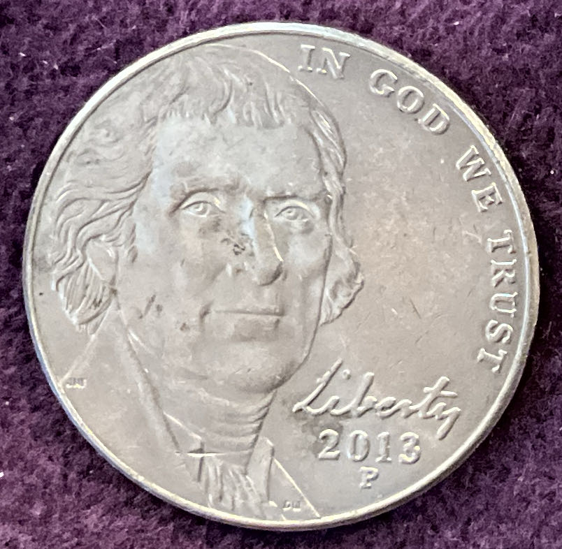 Nickel Jefferson P 2013 2  coin collectible - Main Image 3