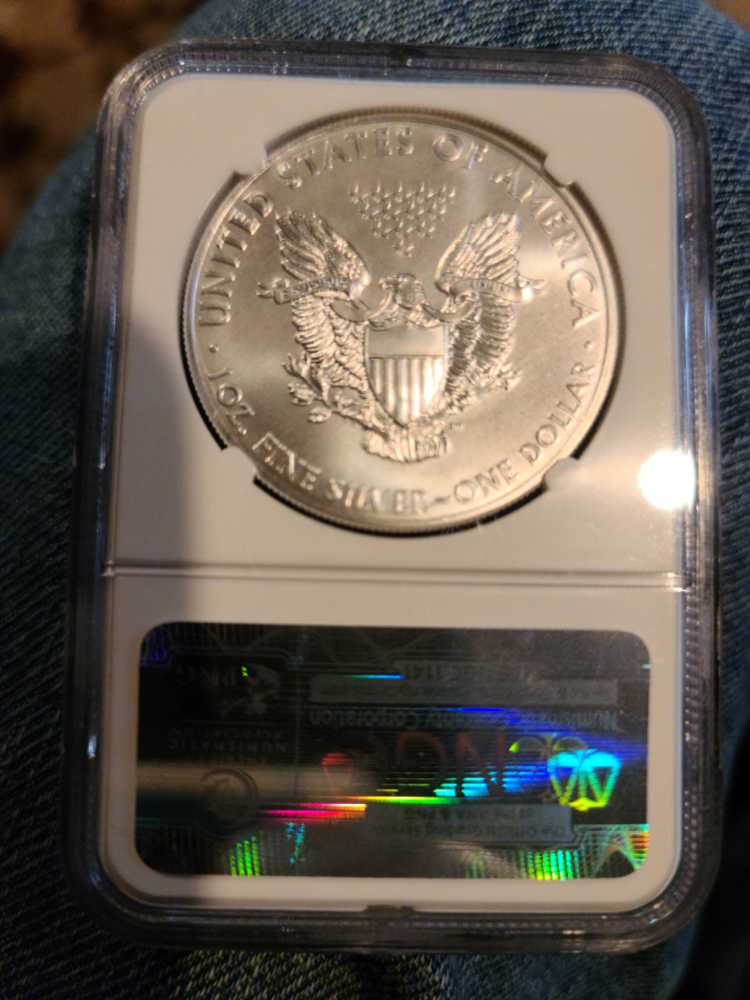 2012 W Silver Amer. Eagle $1 NGC MS70 West Point Early Release  coin collectible - Main Image 2