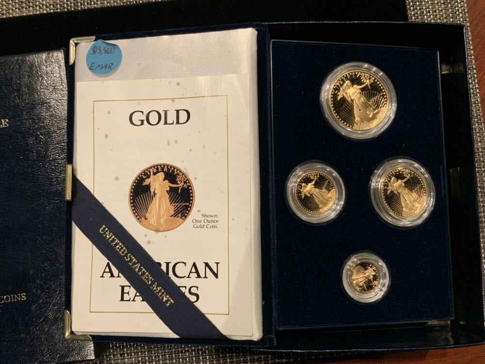 1989 American Eagle Gold Billion Proof (4) Coin Set  coin collectible - Main Image 2