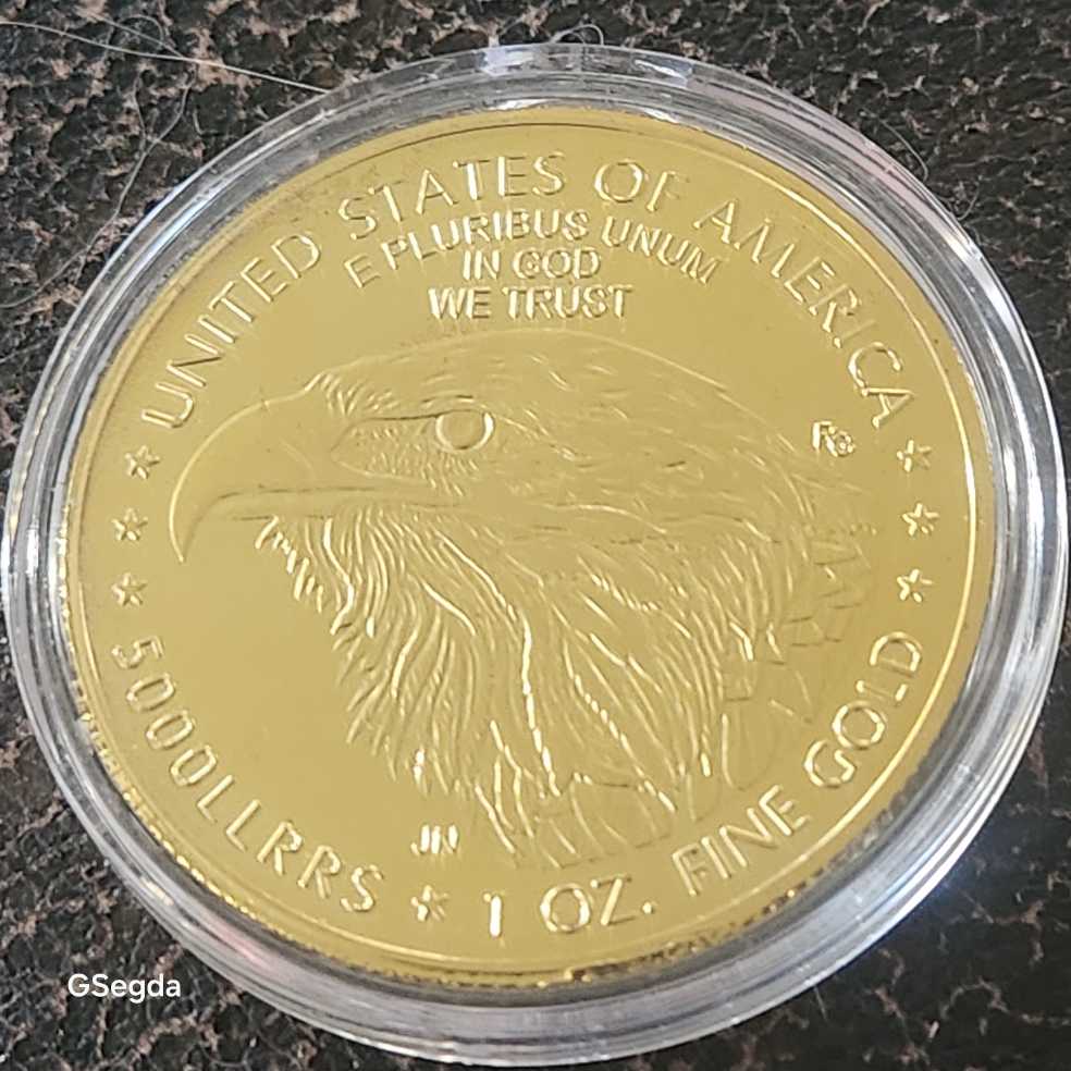 Golden Eagle replica   coin collectible - Main Image 2
