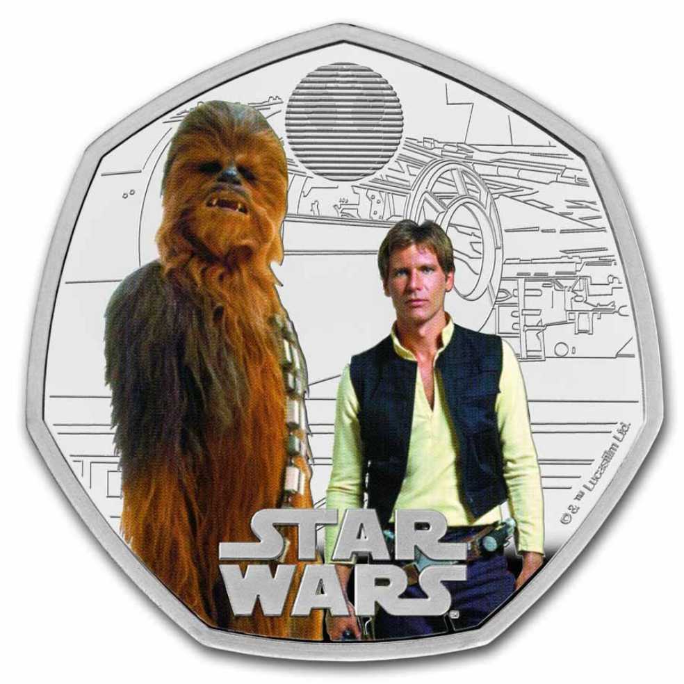 Star Wars: Han Solo And Chewbacca  coin collectible [Barcode 5026177652212] - Main Image 2