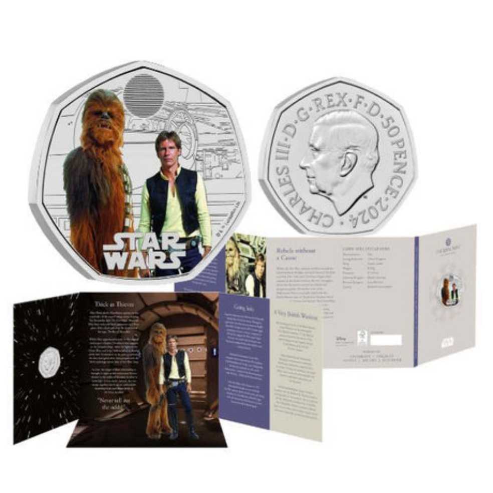 Star Wars: Han Solo And Chewbacca  coin collectible [Barcode 5026177652212] - Main Image 4