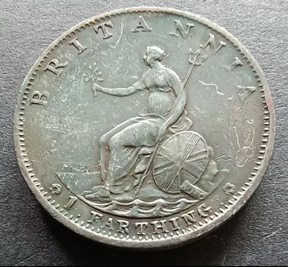 1799 King George lll Farthing  coin collectible - Main Image 2