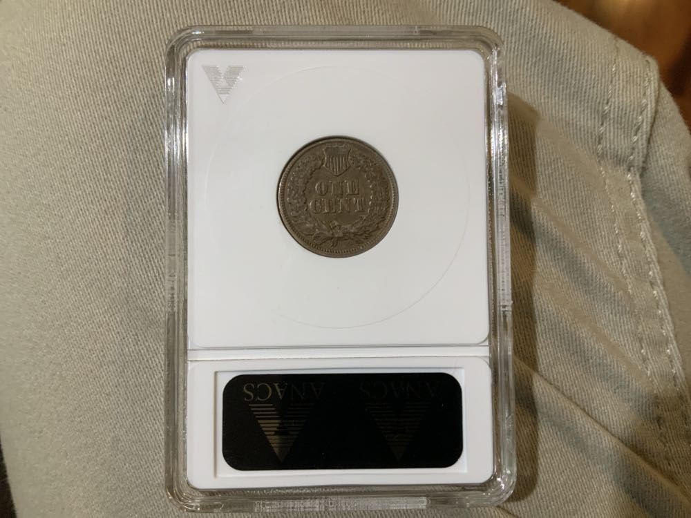 1860 Indian Cent ANACS XF40  coin collectible - Main Image 2