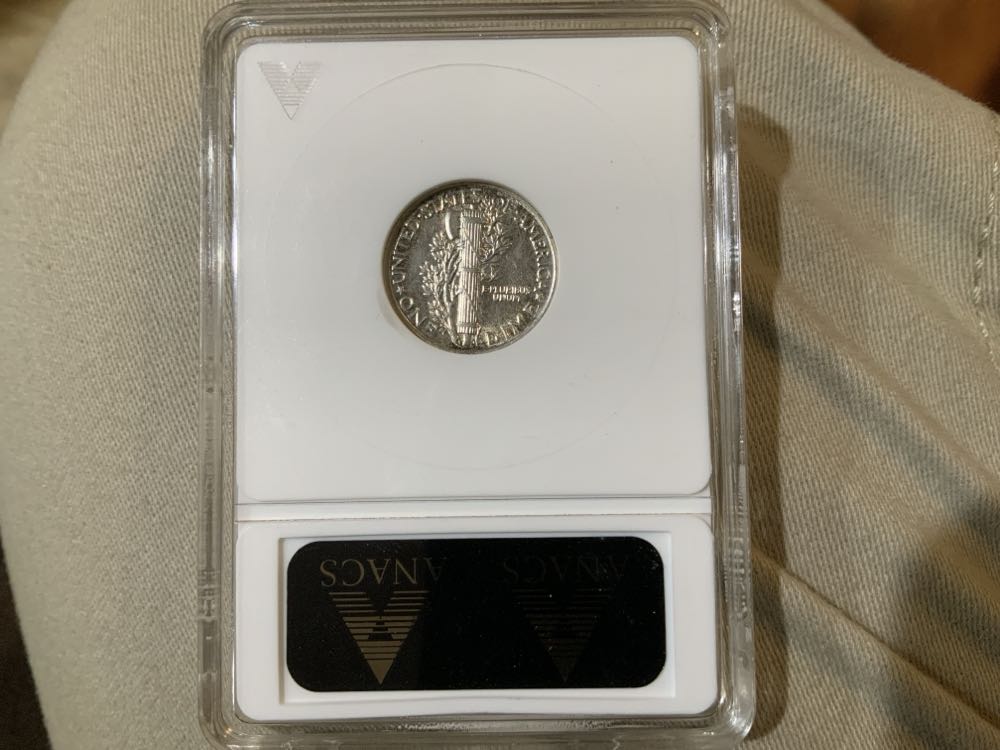 1921-D Mercury Dime ANACS VF30  coin collectible - Main Image 2