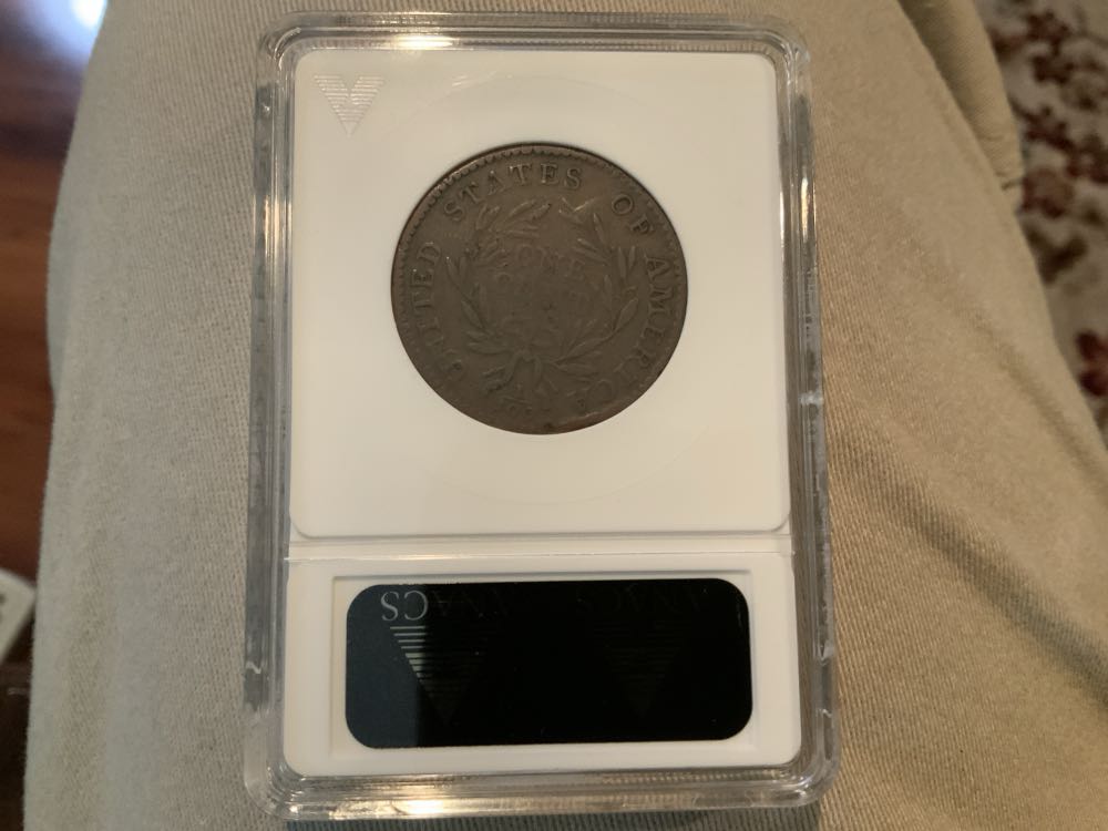 1794 Flowing Hair Liberty Cap Cent Head Of 1795 ANACS VF20  coin collectible - Main Image 2