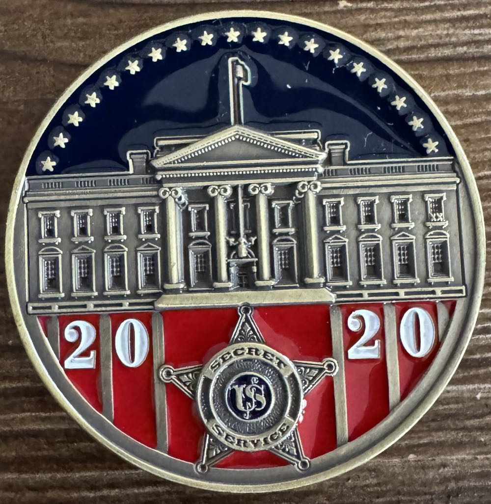 US SECRET SERVICE PRESDINTIAL CAMPAIGN 2020  coin collectible - Main Image 2