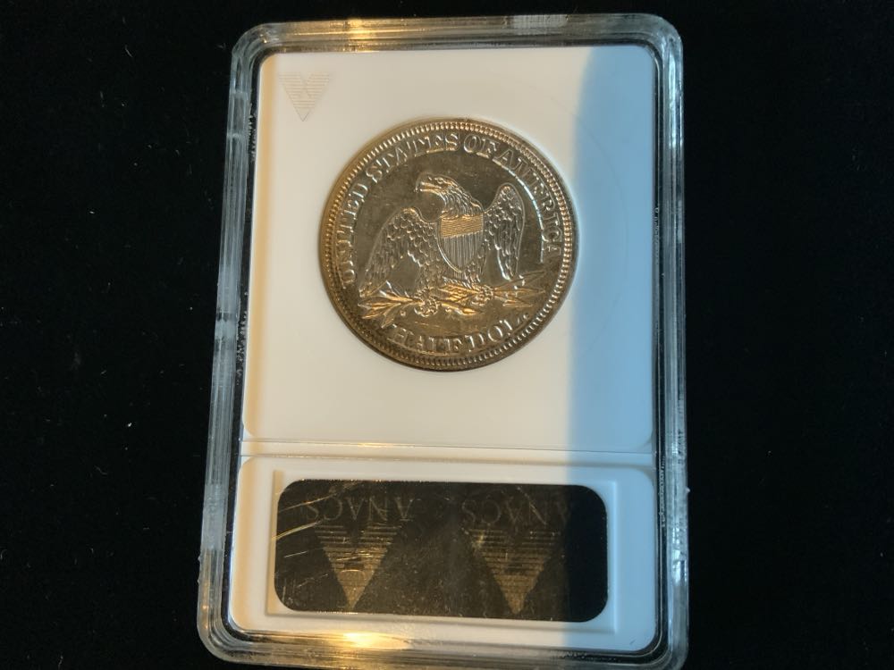 1847 Liberty Seated Half ANACS AU58  coin collectible - Main Image 2