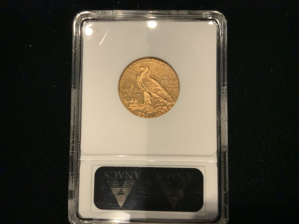 1908 Indian $5 ANACS XF40 Cleaned  coin collectible - Main Image 2