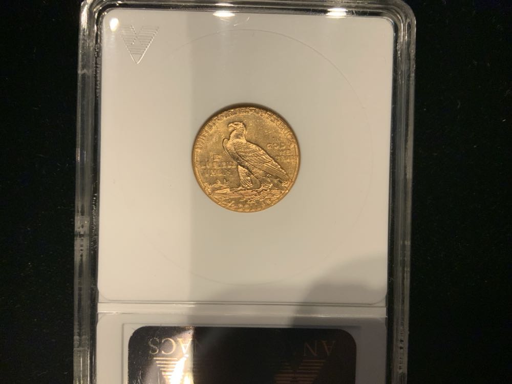 1914 D Indian Head $2.50 Gold  coin collectible - Main Image 2