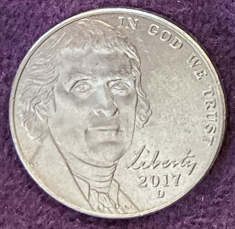 Nickel Jefferson 2017 D 2  coin collectible - Main Image 3