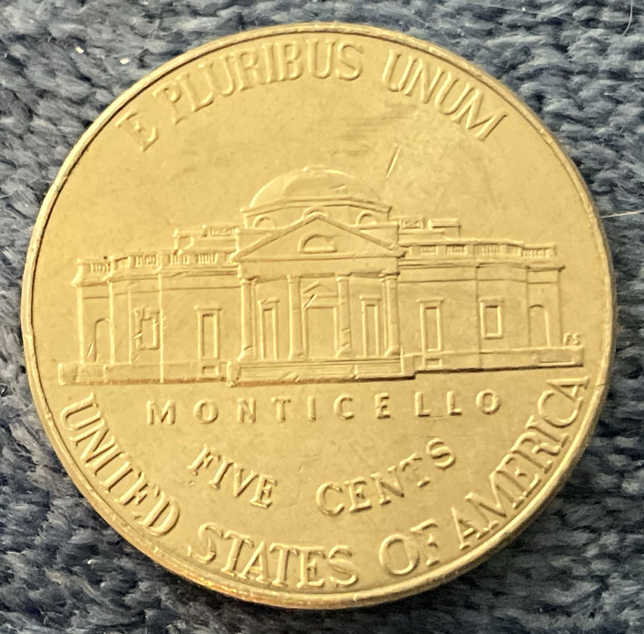 Nickel Jefferson 2019 D 3  coin collectible - Main Image 2