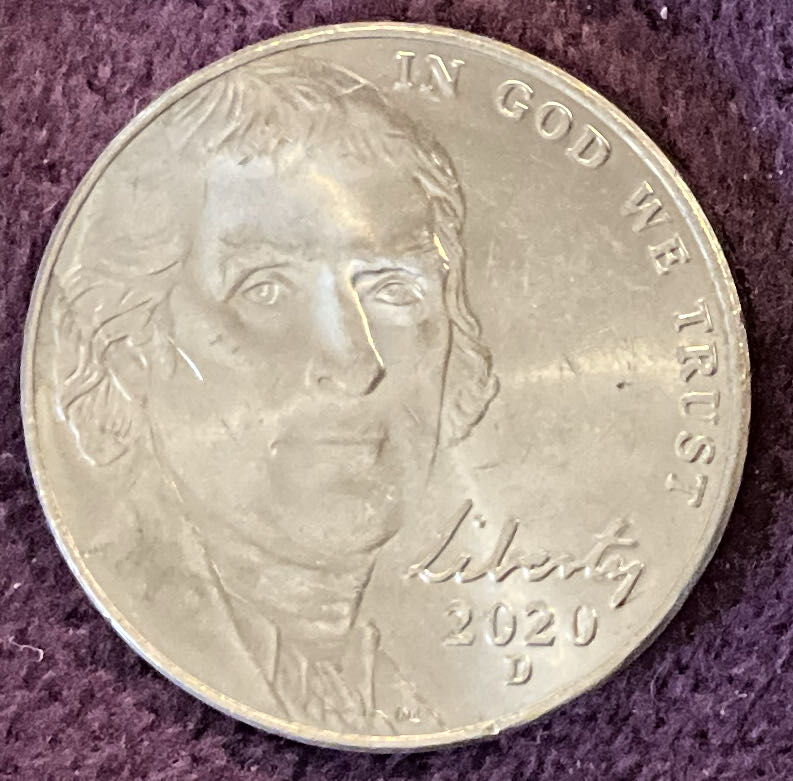 Nickel Jefferson 2020 D 1  coin collectible - Main Image 3