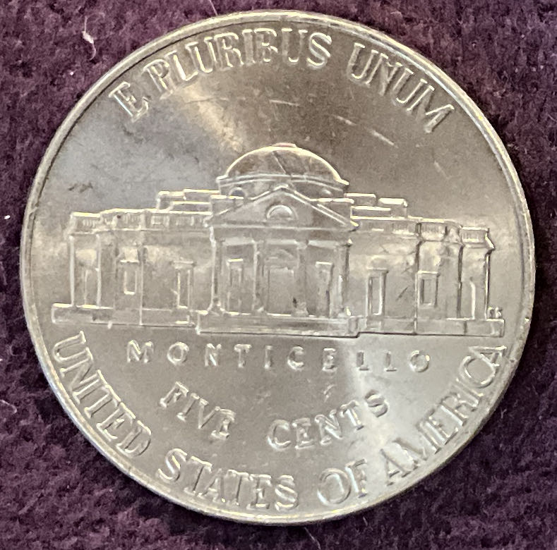 Nickel Jefferson 2020 D 1  coin collectible - Main Image 4