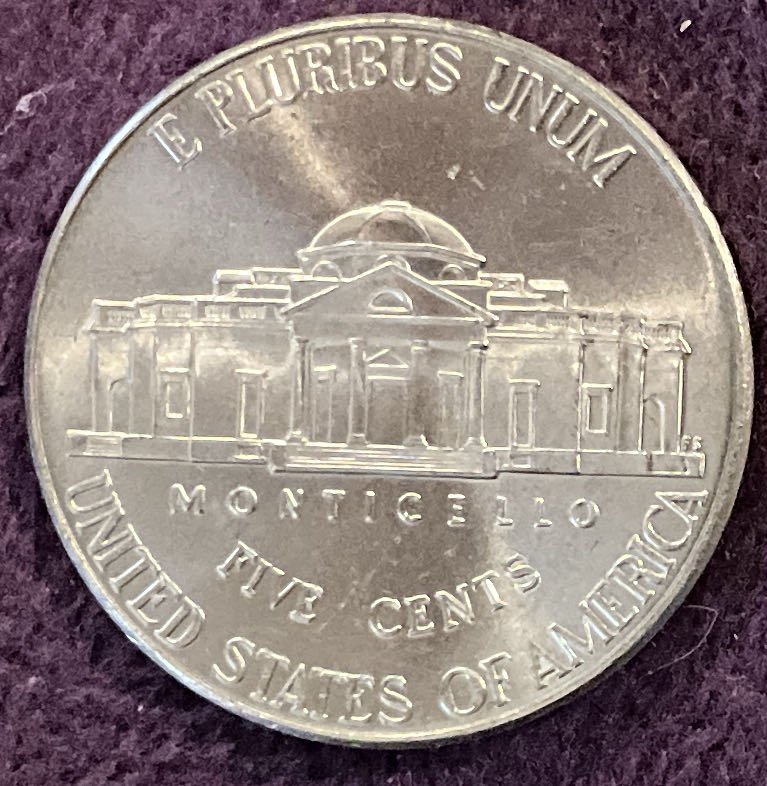 Nickel Jefferson 2020 D 5  coin collectible - Main Image 4