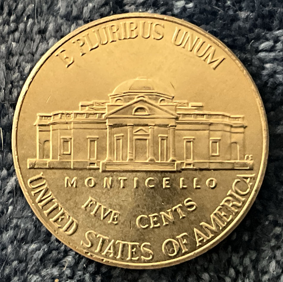 Nickel Jefferson 2020 D 6  coin collectible - Main Image 2