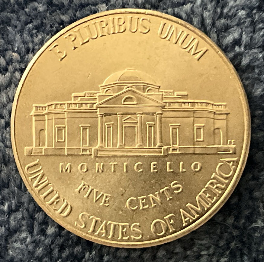 Nickel Jefferson 2020 D 8  coin collectible - Main Image 2