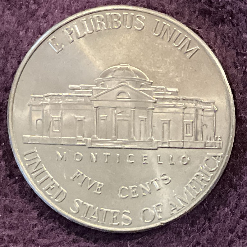 Nickel Jefferson 2020 D 9  coin collectible - Main Image 4