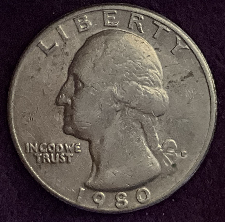 Quarter Washington 1980 P 1  coin collectible - Main Image 3