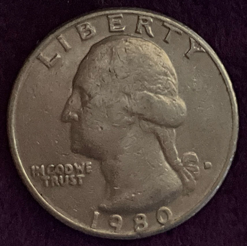 Quarter Washington 1980 D 1  coin collectible - Main Image 3