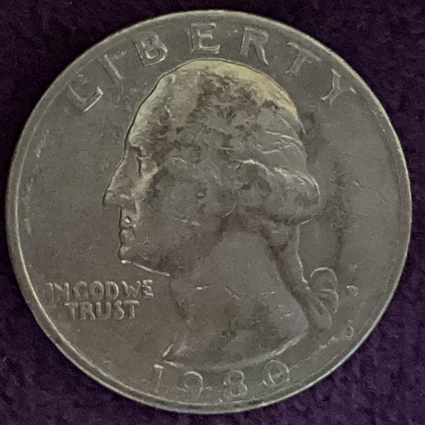 Quarter Washington 1980 D 2  coin collectible - Main Image 3