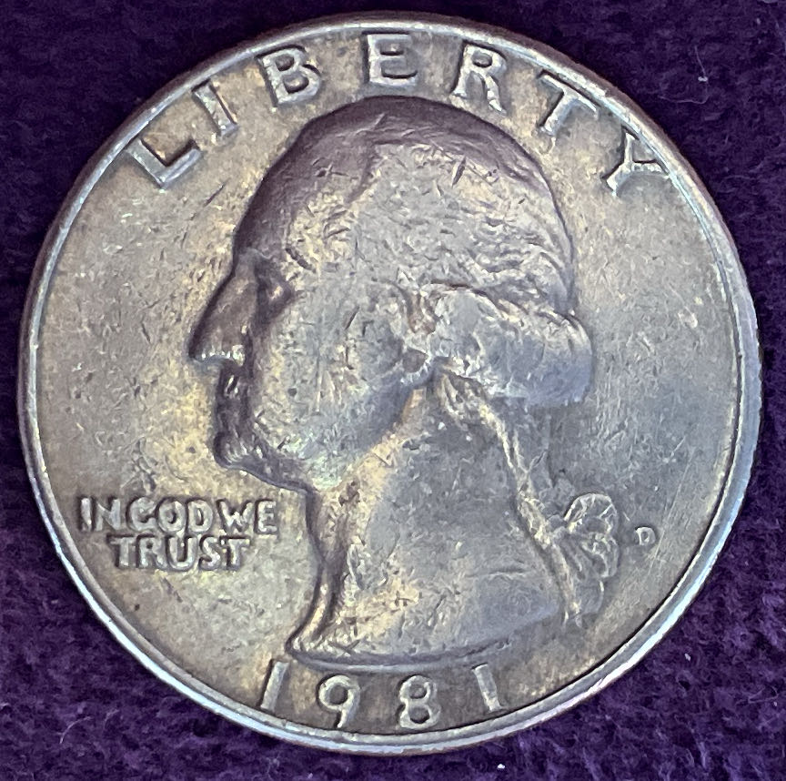 Quarter Washington 1981 D 1  coin collectible - Main Image 3