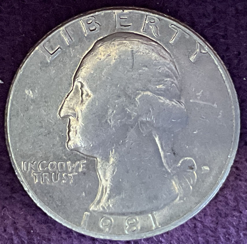 Quarter Washington 1981 D 3  coin collectible - Main Image 3