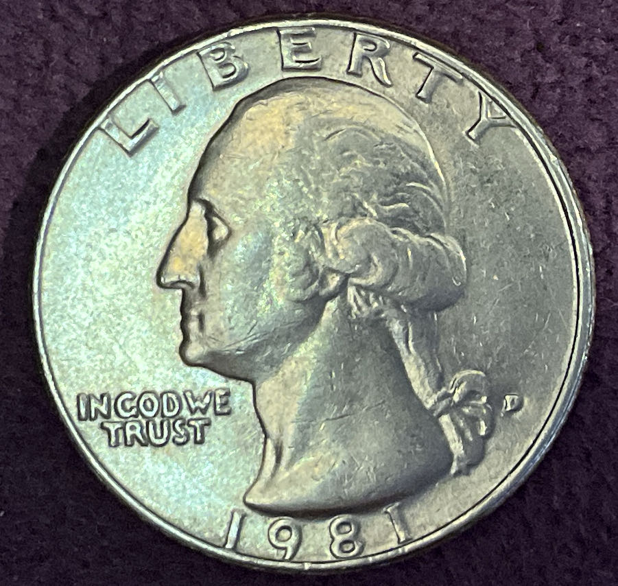 Quarter Washington 1981 D 4  coin collectible - Main Image 3
