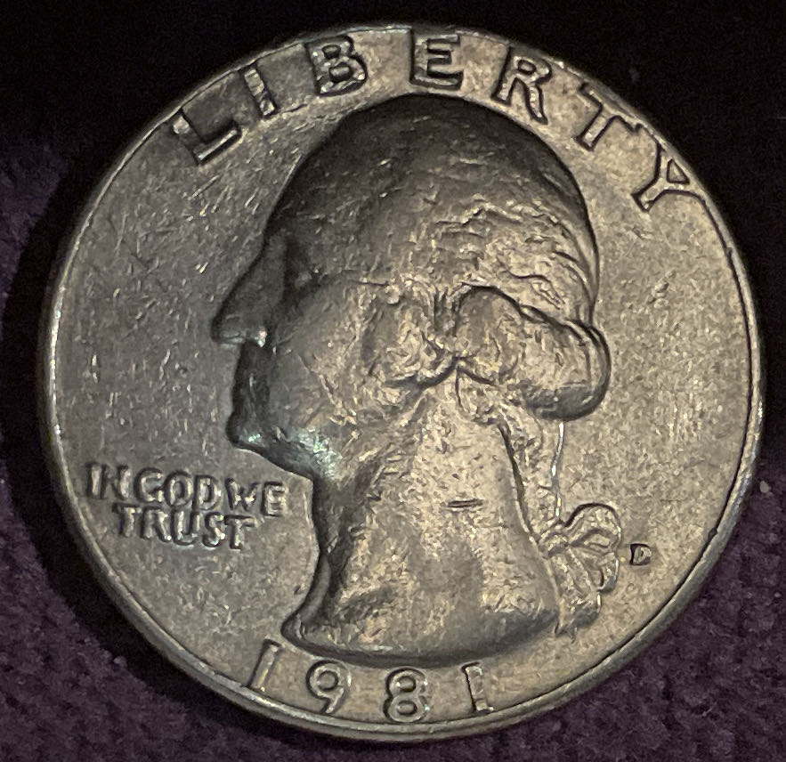 Quarter Washington 1981 D 5  coin collectible - Main Image 3