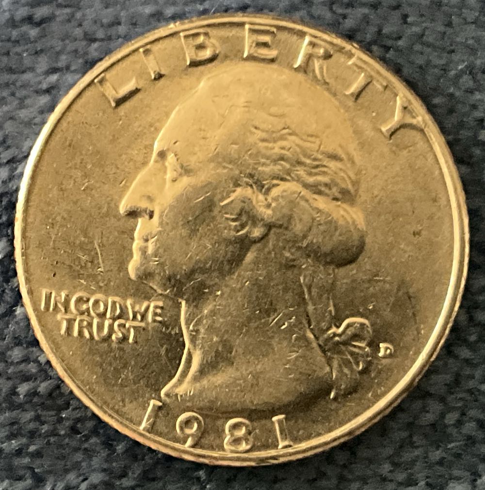 Quarter Washington 1981 D  coin collectible - Main Image 1