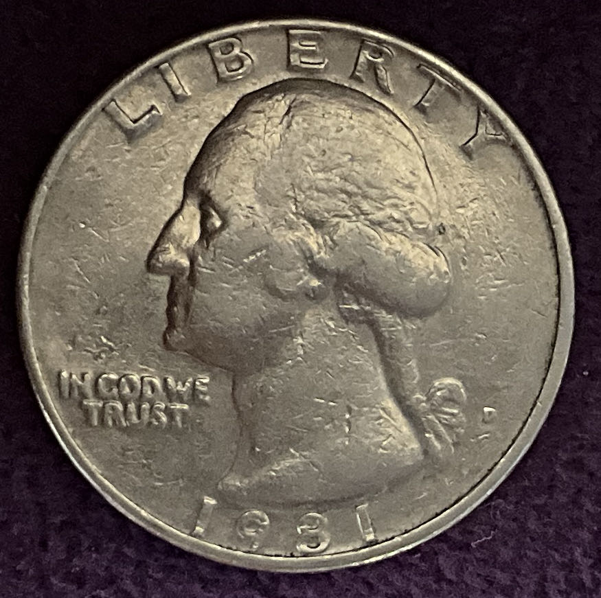 Quarter Washington 1981 D 8  coin collectible - Main Image 3
