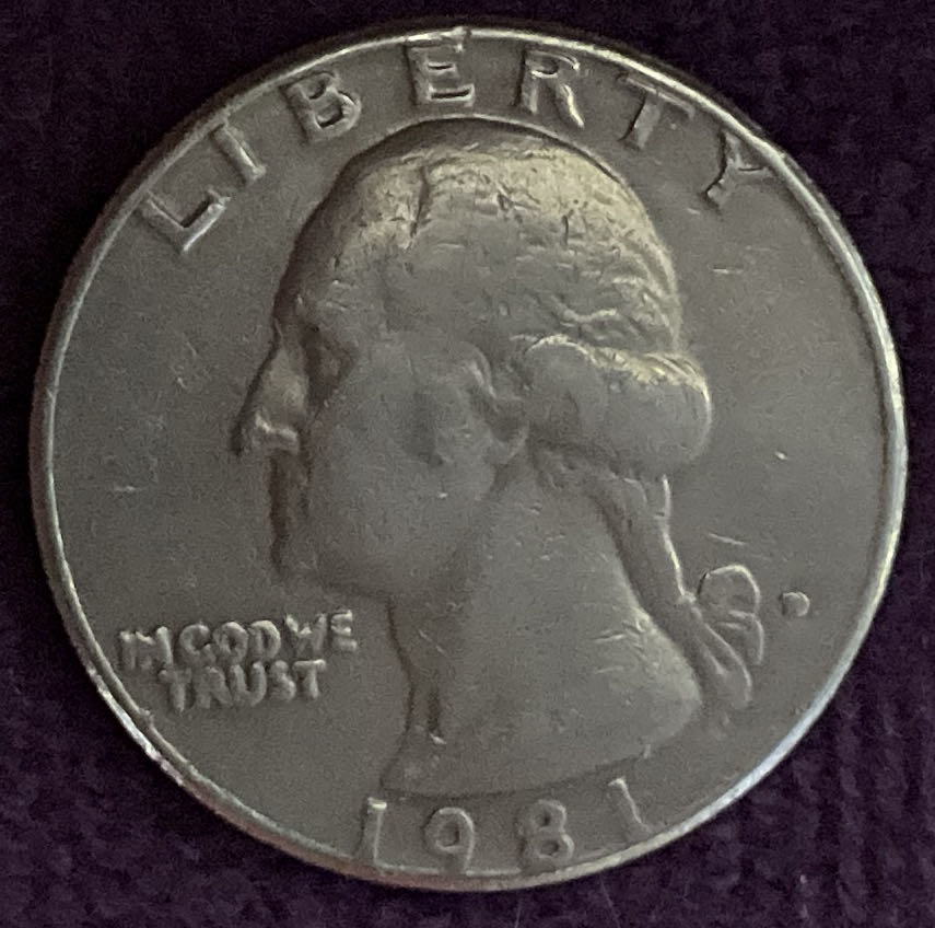 Quarter Washington 1981 D 10  coin collectible - Main Image 3