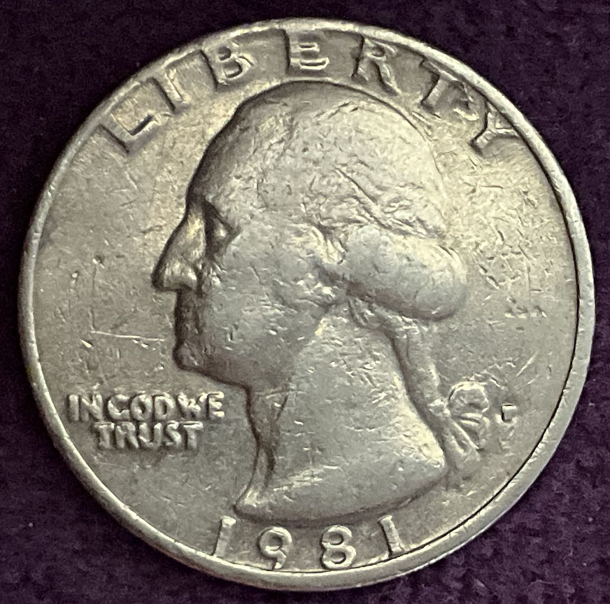 Quarter Washington 1981 P  coin collectible - Main Image 3