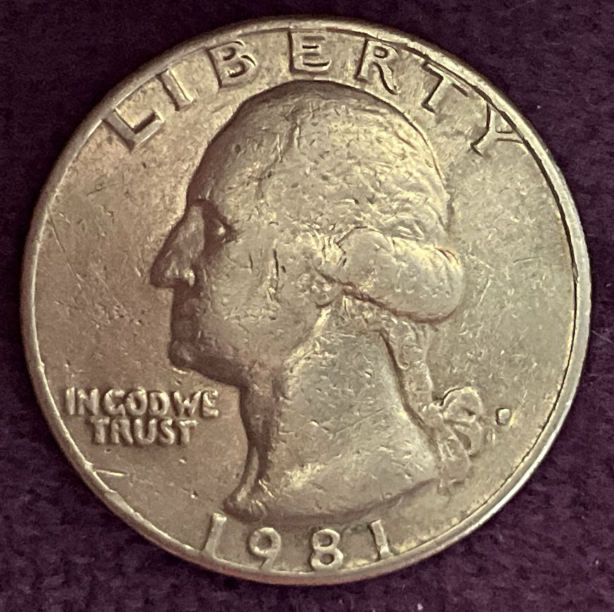 Quarter Washington 1981 P 2  coin collectible - Main Image 3